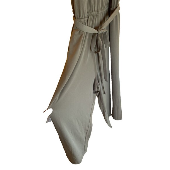New! Susan Graver 2X Jumpsuit Liquid Knit Cropped Smooth Fluid Light Olive Grn - Picture 5 of 12